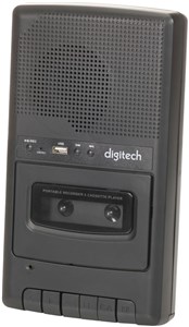 GENERIC AUDIO PORTABLE SHOEBOX CASSETTE TAPE PLAYER FOR NOSTALGIC AUDIO