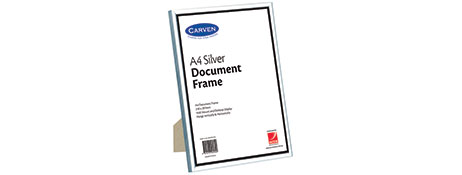 UNSPECIFIED MANUFACTURER SILVER DOCUMENT FRAME FOR CERTIFICATES & AWARDS DISPLAY