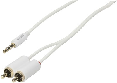 UNSPECIFIED MANUFACTURER 2M SLIM 3.5MM TO 2 RCA AUDIO CABLE FOR MOBILE DEVICES