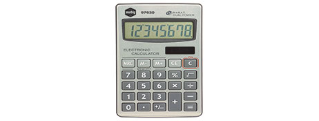 SLIM SOLAR CALCULATOR WITH BATTERY BACKUP FOR ON-THE-GO USE