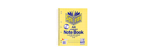 SPIRAX 4 SUBJECT A4 NOTEBOOK WITH STUDY APP COMPATIBILITY