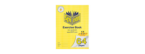 SPIRAX 64 PAGE STAPLE BOUND EXERCISE BOOK 4MM RULED
