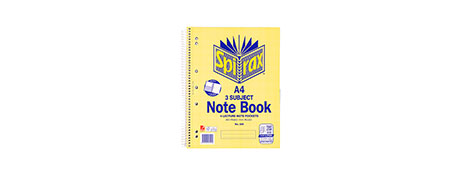 SPIRAX 3 SUBJECT A4 NOTEBOOK WITH STUDY APP COMPATIBILITY