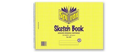 SPIRAX A4 40 PAGE PLAIN PAPER SPIRAL NOTEBOOK FOR STUDENTS