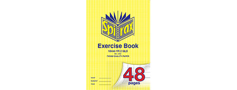 SPIRAX A4 48 PAGE STAPLE BOUND EXERCISE BOOK