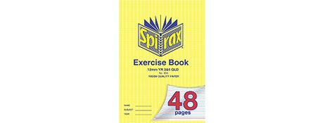 SPIRAX A4 48 PAGE EXERCISE BOOK - STAPLE BOUND