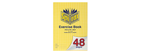 SPIRAX A4 48 PAGE RULED EXERCISE BOOK - LOCAL STOCK