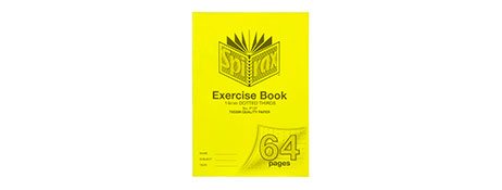 SPIRAX A4 64 PAGE RULED EXERCISE BOOK - RED MARGIN