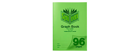 SPIRAX A4 96 PAGE 5MM RULED EXERCISE BOOK - GREEN
