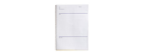 SPIRAX PROFESSIONAL A4 MEETING NOTEBOOK WITH TEMPLATE PAGES