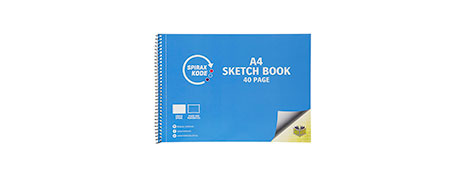 SPIRAX A4 SKETCH BOOK WITH PERFORATED PAGES