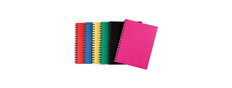 SPIRAX A6 HARD COVER NOTEBOOK - 200 PAGES, TWIN WIRE
