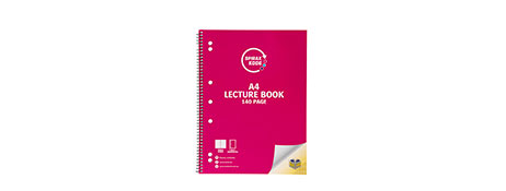 SPIRAX KODE A4 NOTEBOOKS - 7MM RULED, 140 PAGES, COLOURFUL
