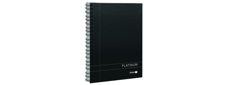 SPIRAX PLATINUM A4 NOTEBOOK 200 PAGES 90GSM TWIN WIRE