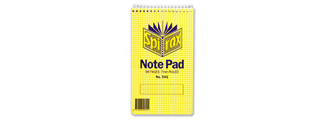 SPIRAX POCKET NOTEBOOK 96 PAGES TOP BOUND 147X87MM RULED