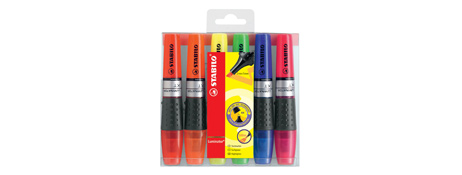 STABILO LUMINATOR CHISEL TIP HIGHLIGHTERS - ASSORTED COLOURS