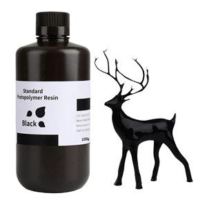 UNSPECIFIED MANUFACTURER STANDARD RESIN 1.0 BLACK 1KG FOR 3D PRINTING PROJECTS