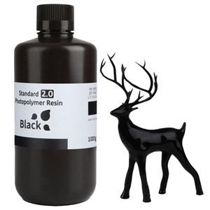 UNSPECIFIED MANUFACTURER STANDARD RESIN 2.0 BLACK 1KG FOR 3D PRINTING PROJECTS