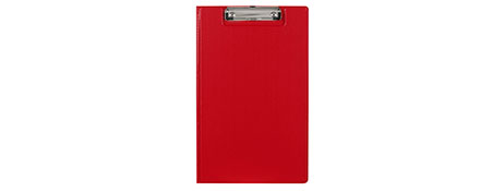 MARBIG DURABLE RED FOOLSCAP CLIPFOLDER FOR HOME & OFFICE USE