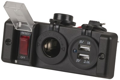 GENERIC/UNSPECIFIED MANUFACTURER SWITCHED USB & 12V CIGARETTE LIGHTER POWER SOCKET