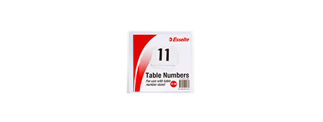 TABLE NUMBER CARDS 11-20 FOR HOLDERS - DOUBLE SIDED