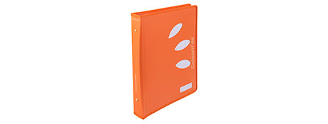 COLOURHIDE VIBRANT TANGERINE RING BINDERS FOR ORGANISED FILING