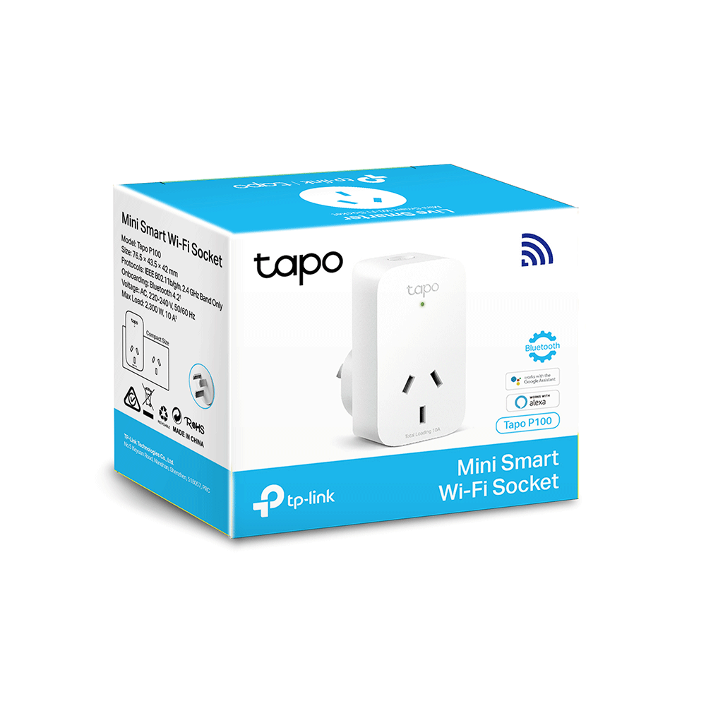 TP-LINK TAPO P100 SMART WI-FI PLUG (1-PACK)