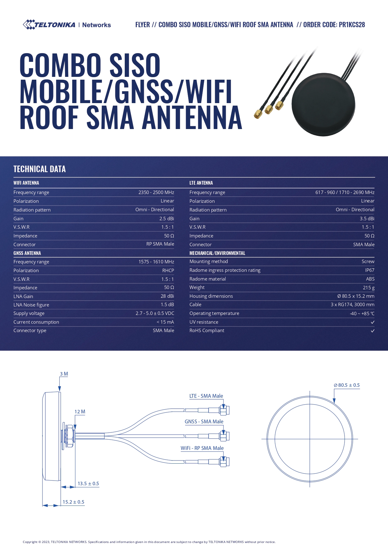 TELTONIKA PR1KCS28 PROFESSIONAL 4G LTE ROUTER FOR RELIABLE CONNECTION