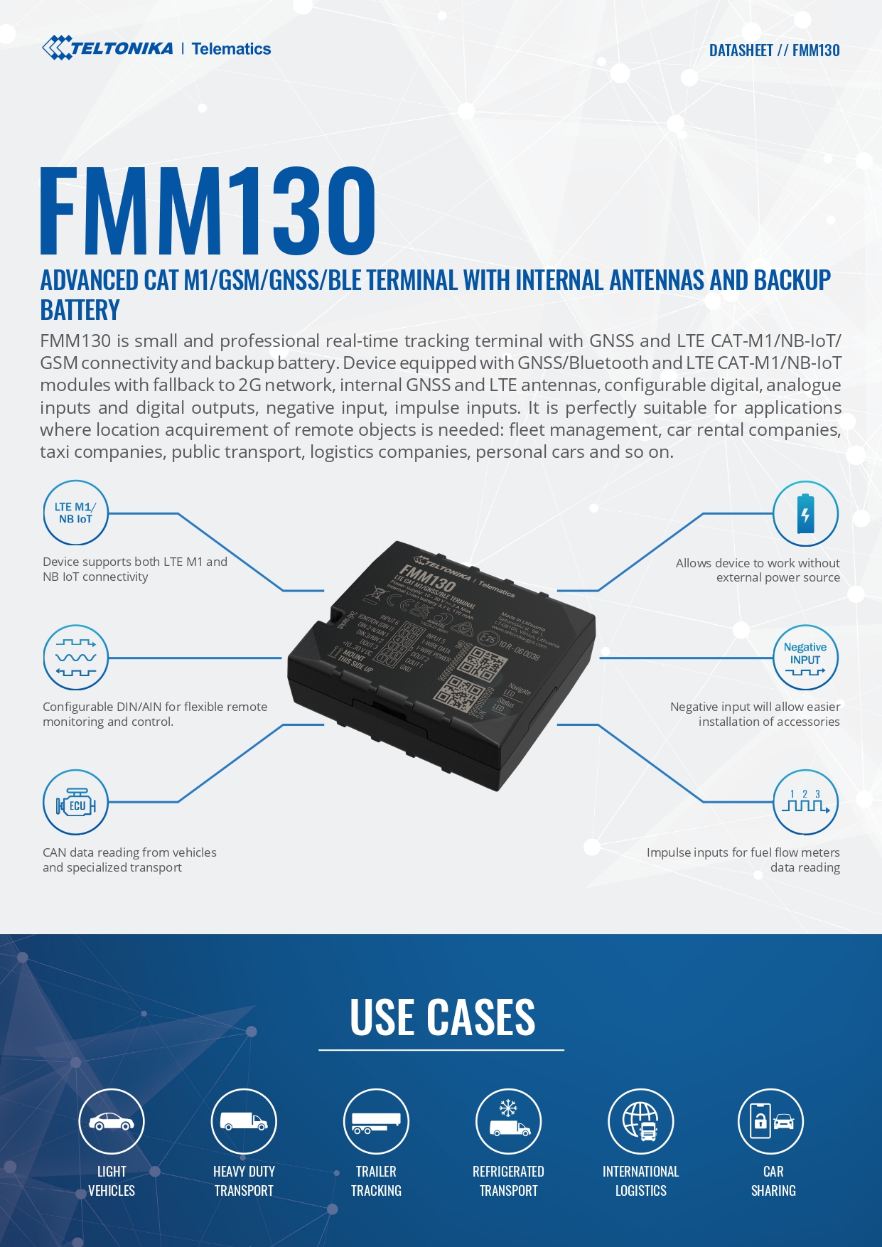 TELTONIKA FMM130 GPS TRACKER FOR RELIABLE ASSET MONITORING