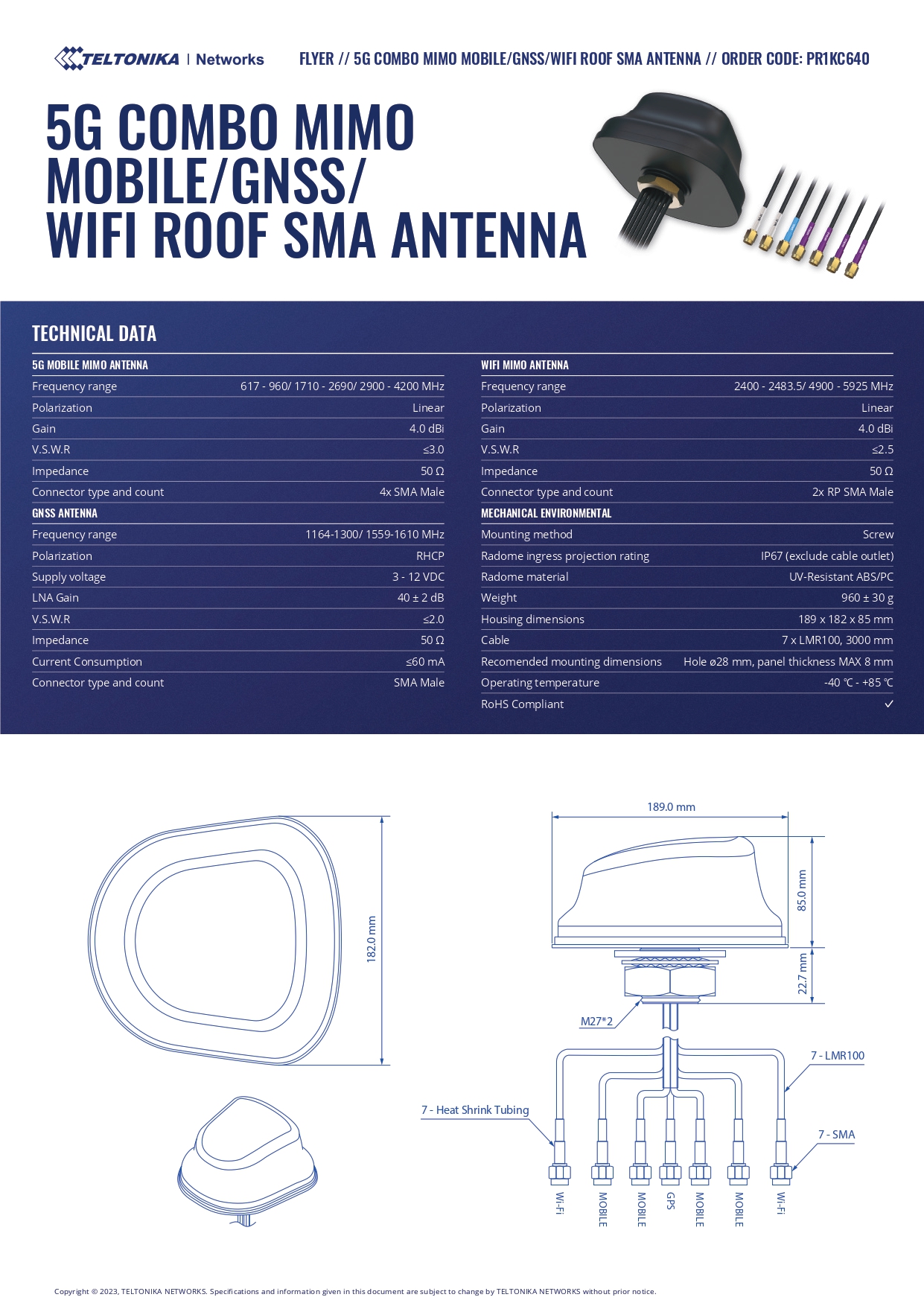 TELTONIKA PR1KC640 INDUSTRIAL POWER SUPPLY UNIT