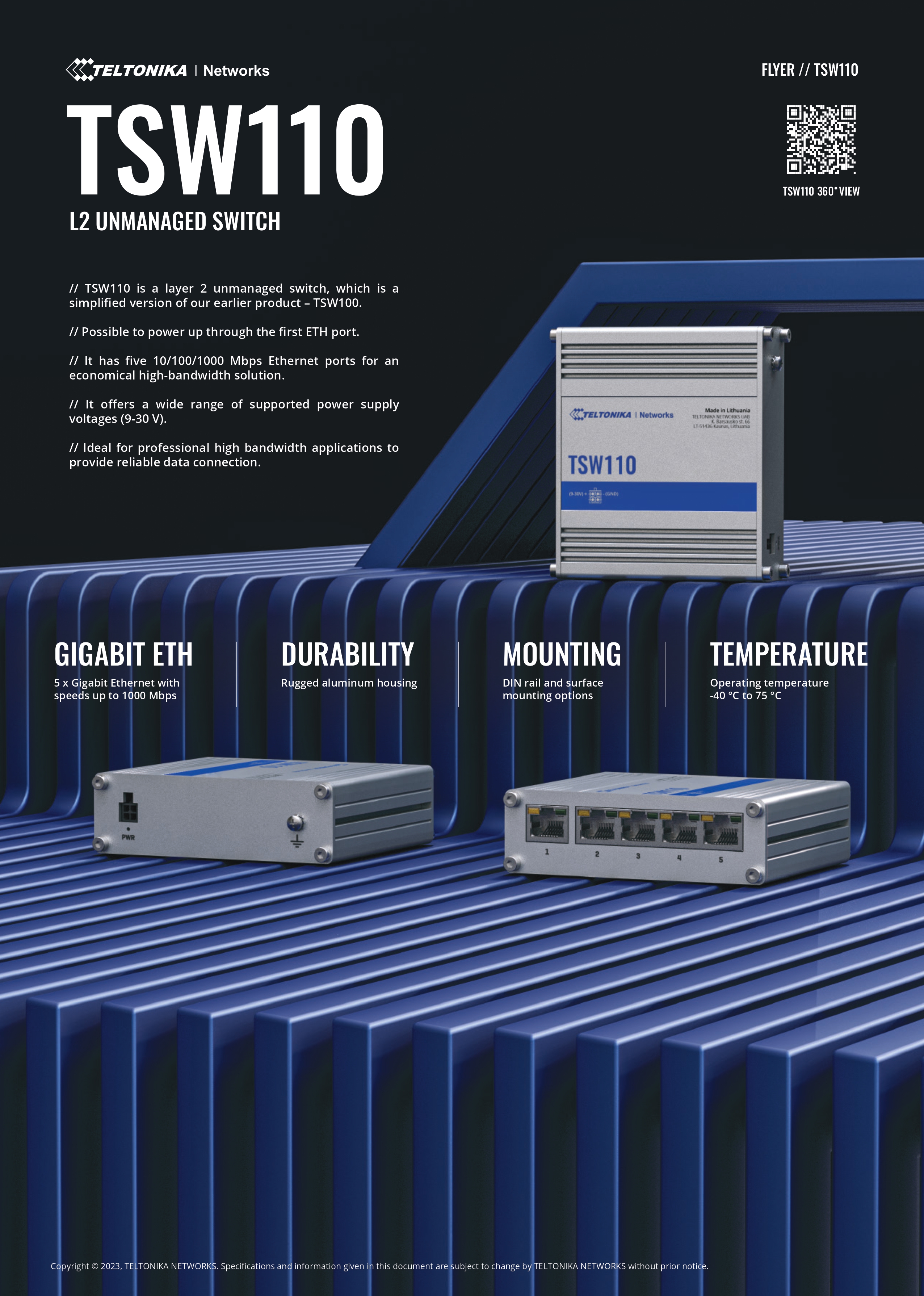 TELTONIKA INDUSTRIAL CELLULAR ROUTER FOR RELIABLE CONNECTIVITY