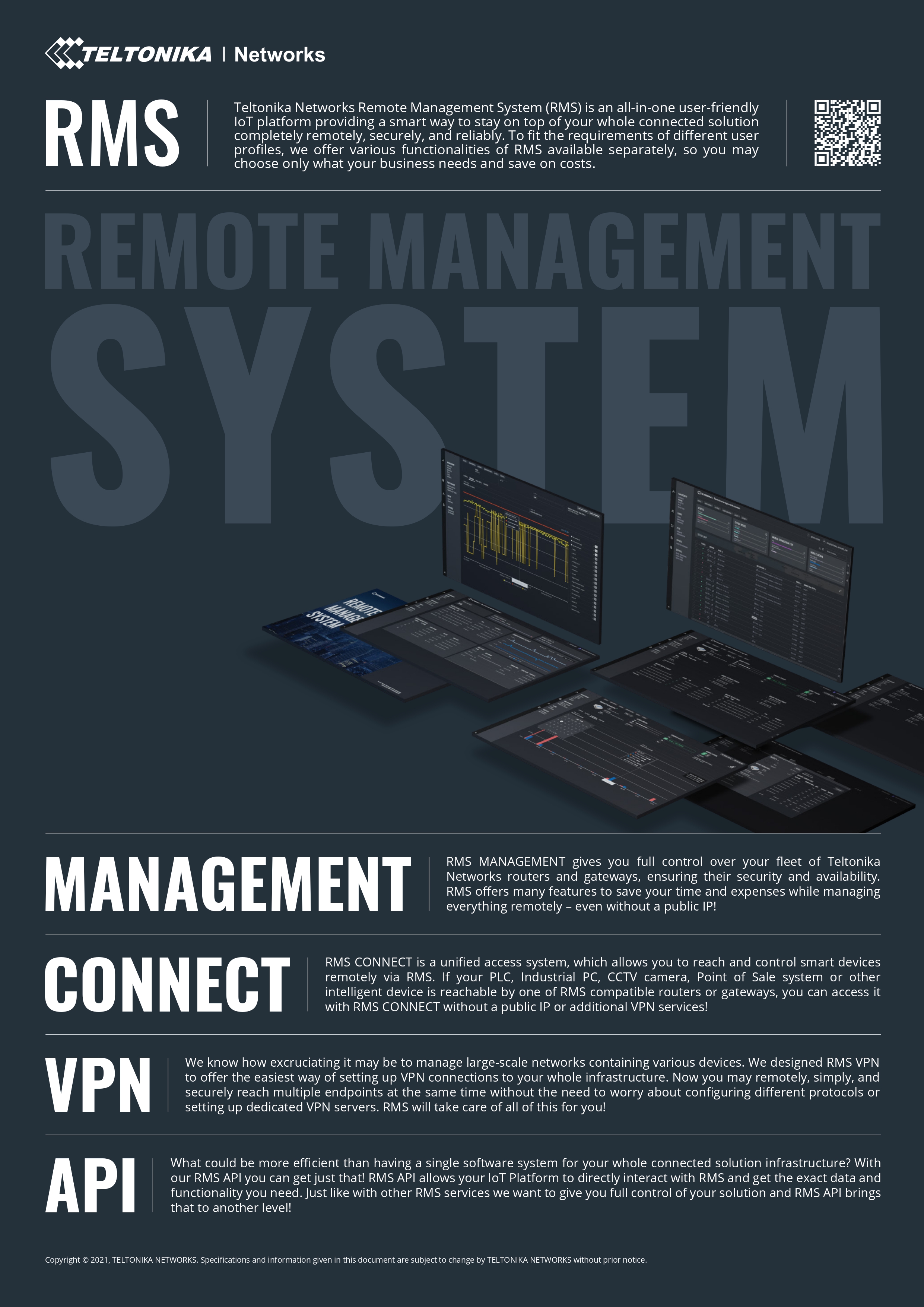 TELTONIKA RMS LICENSE FOR REMOTE DEVICE MANAGEMENT