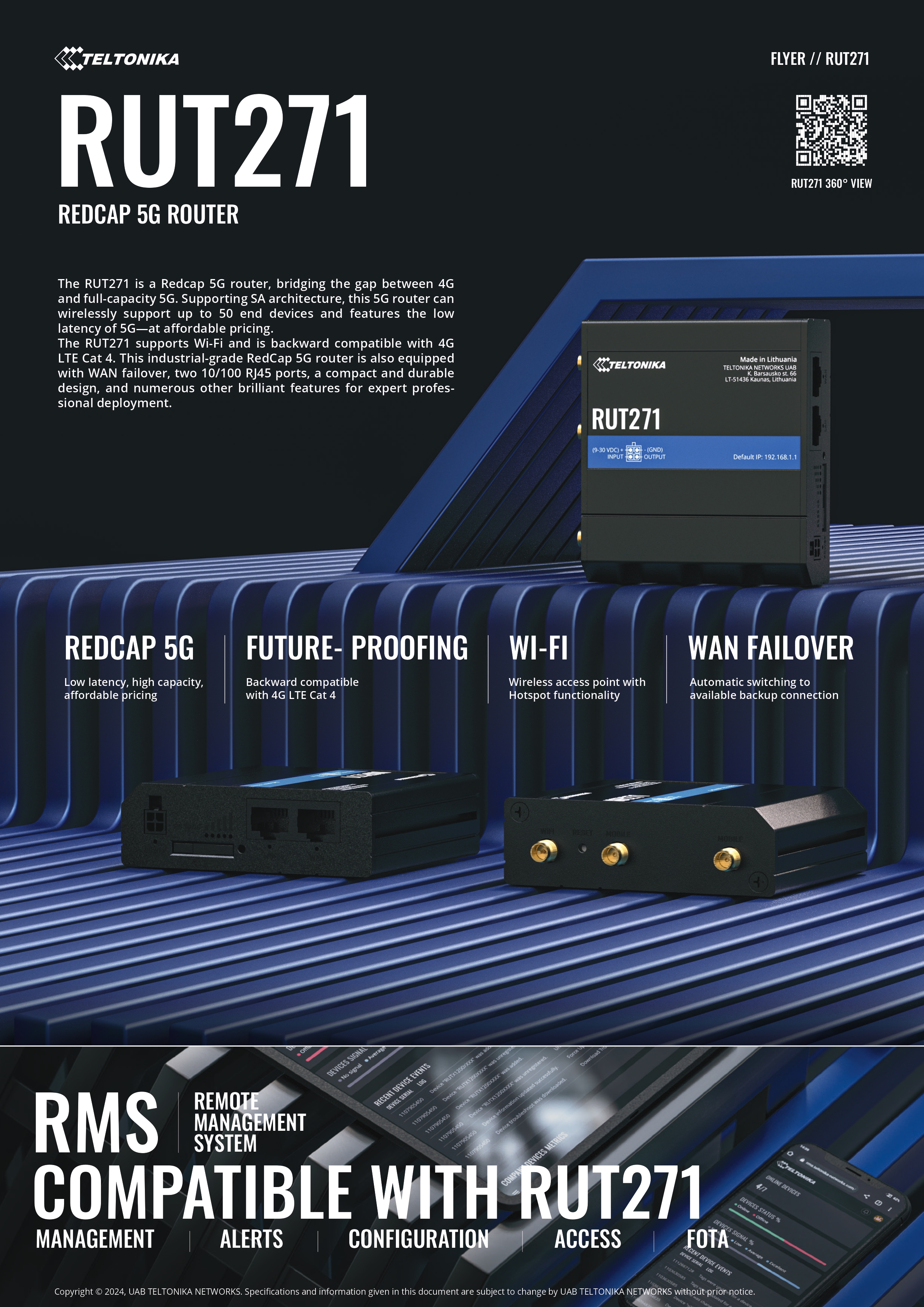 TELTONIKA RUT271 4G LTE M2M ROUTER FOR RELIABLE CONNECTIVITY