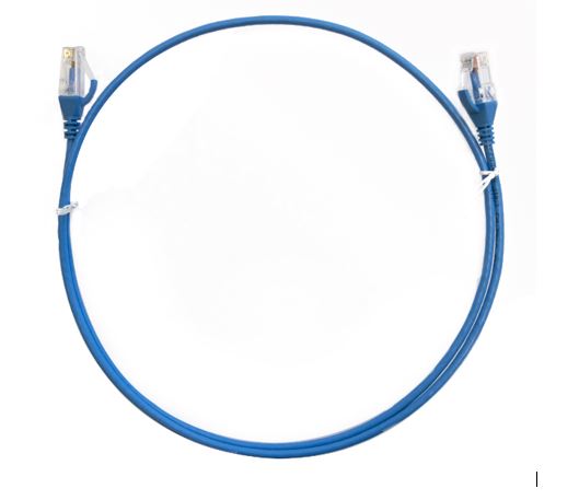 8WARE THIN BLUE CAT6 ETHERNET CABLE 1.5M - FAST LOCAL DATA