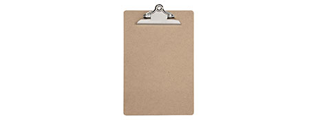 UNSPECIFIED MANUFACTURER DURABLE A4 CLIPBOARD WITH METAL CLIP & HANGING HOOK