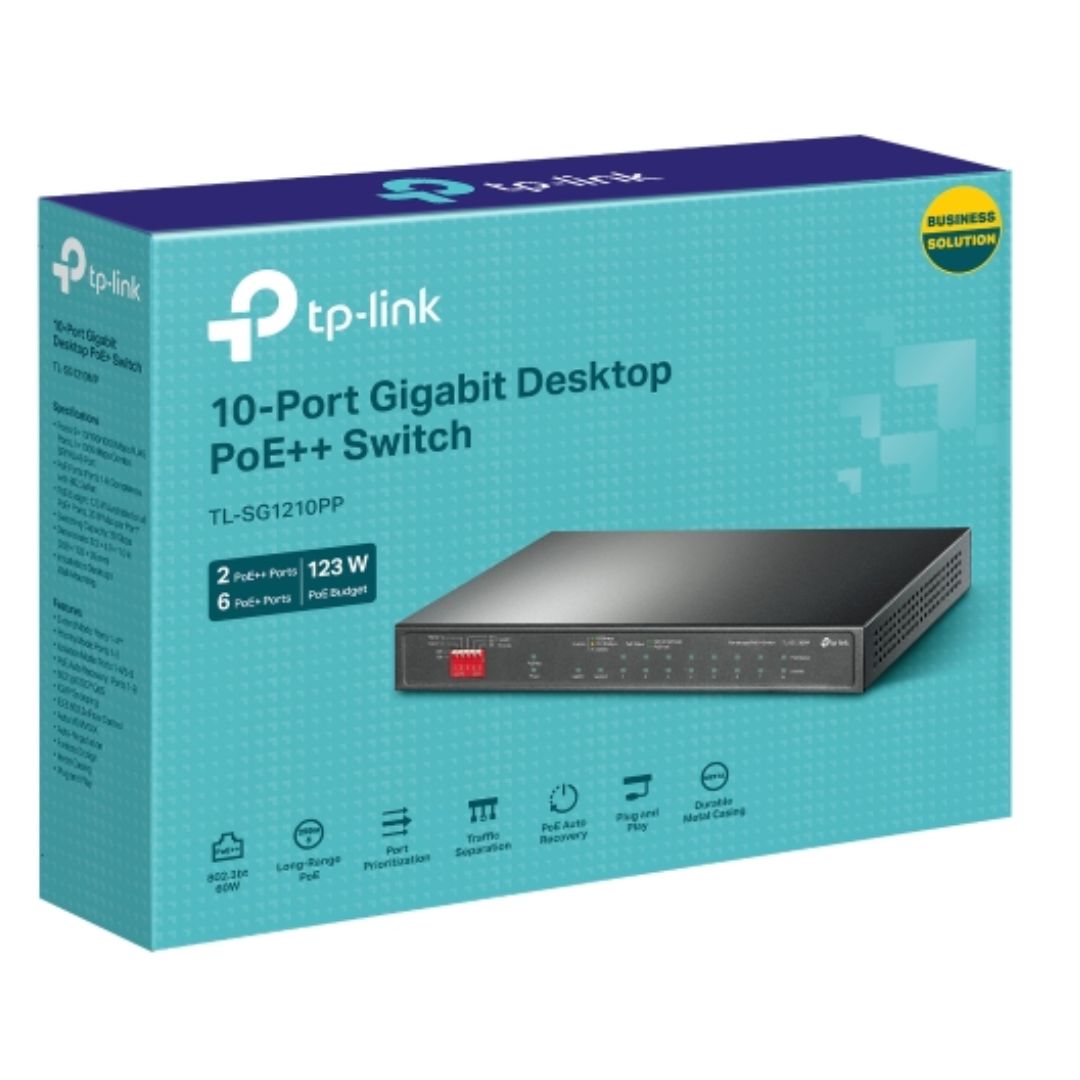 TP-LINK 10-PORT GIGABIT SWITCH FOR FAST NETWORK SPEEDS