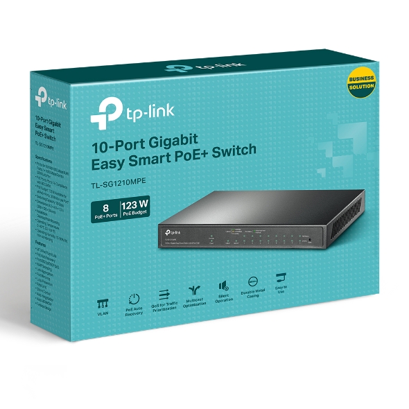 TP-LINK 10-PORT GIGABIT MANAGED SWITCH WITH POE+