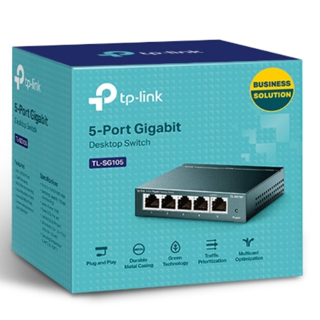 TP-LINK 5-PORT GIGABIT ETHERNET SWITCH FOR FAST NETWORKING