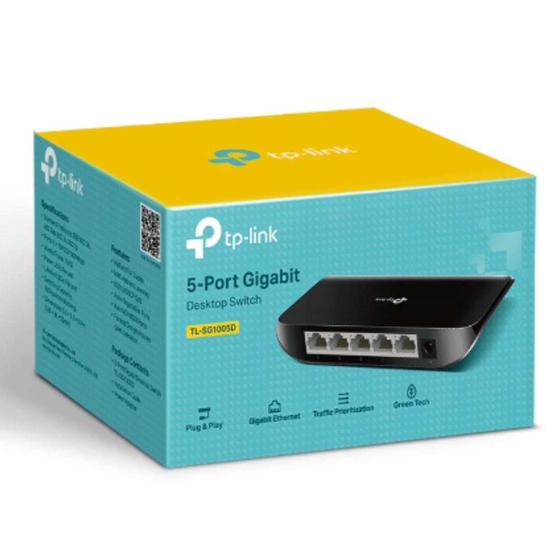 TP-LINK 5-PORT GIGABIT DESKTOP SWITCH FOR FAST NETWORKING