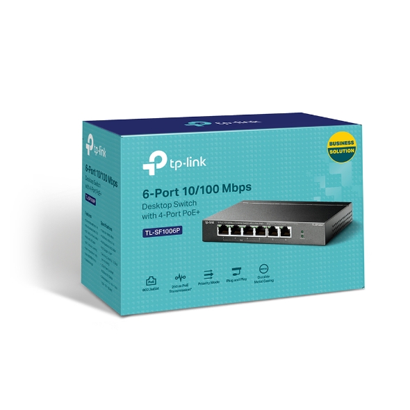 TP-LINK 6-PORT POE SWITCH FOR RELIABLE NETWORK EXPANSION