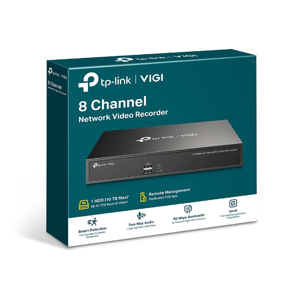 TP-LINK 8-CHANNEL 4K NVR FOR RELIABLE SECURITY SYSTEMS