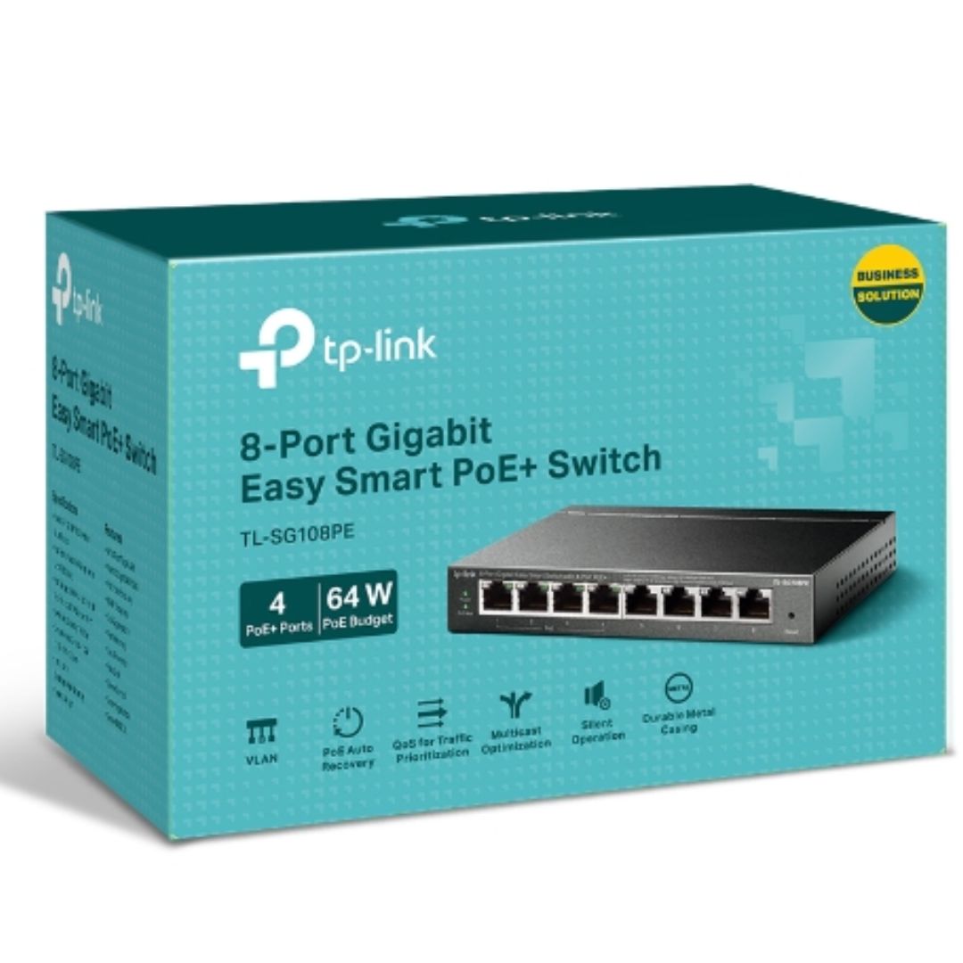 TP-LINK 8-PORT GIGABIT POE+ EASY SMART SWITCH FOR GERALDTON