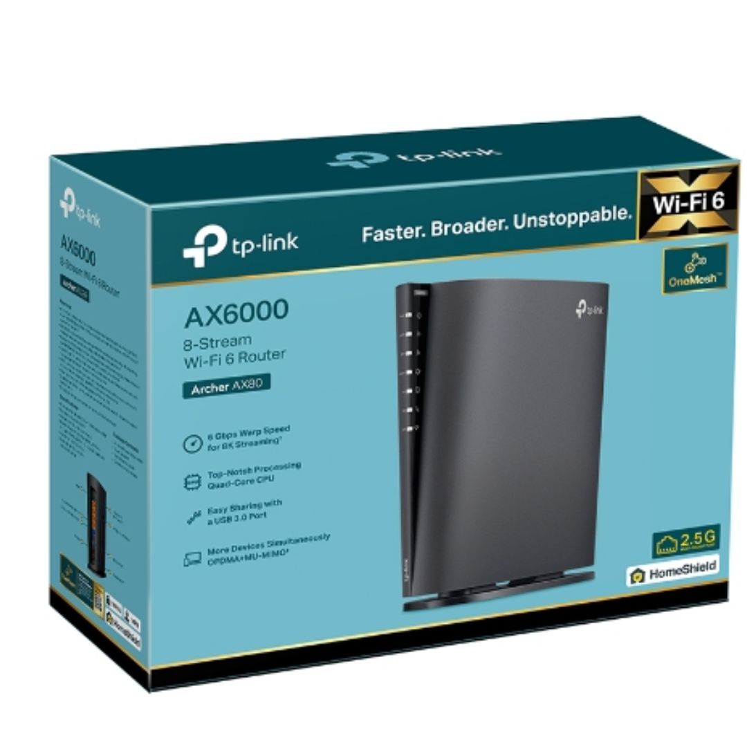TP-LINK ARCHER AX80 WI-FI 6 ROUTER FOR FAST HOME INTERNET