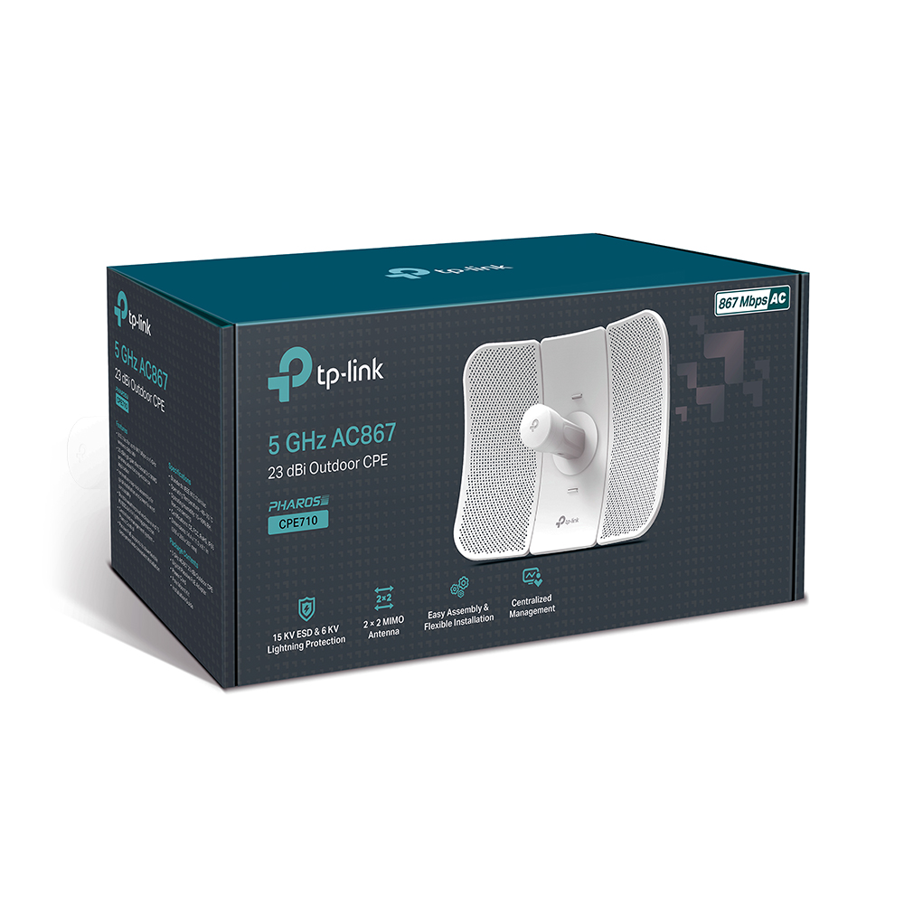 TP-LINK CPE710 5GHZ 450MBPS OUTDOOR CPE FOR LONG RANGE