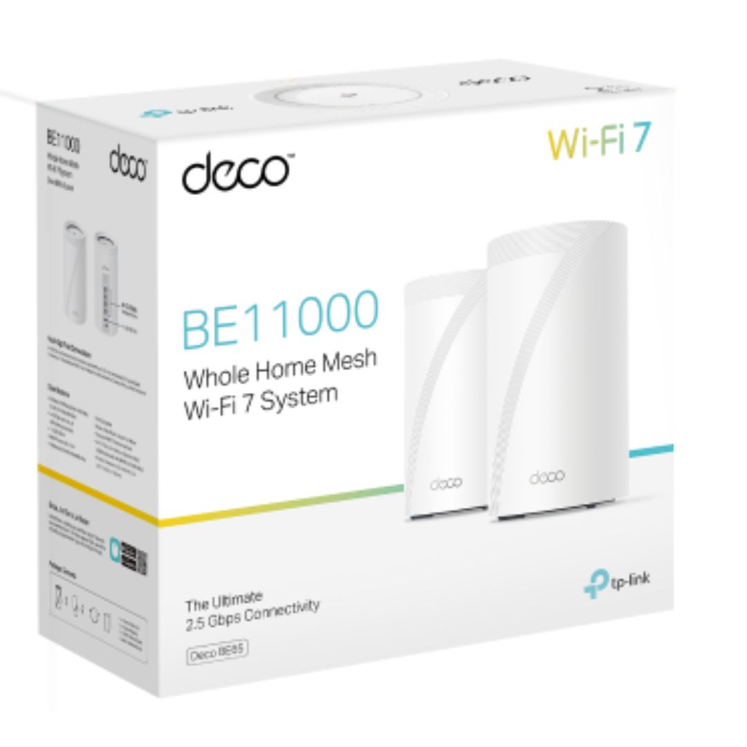 TP-LINK DECO BE65 (2-PACK) WHOLE HOME MESH WI-FI 7 SYSTEM
