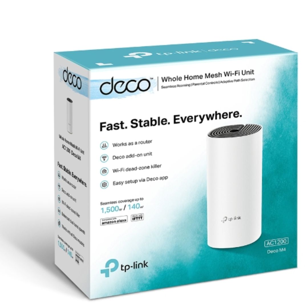 TP-LINK DECO M4 WHOLE HOME MESH WI-FI SYSTEM (1-PACK)
