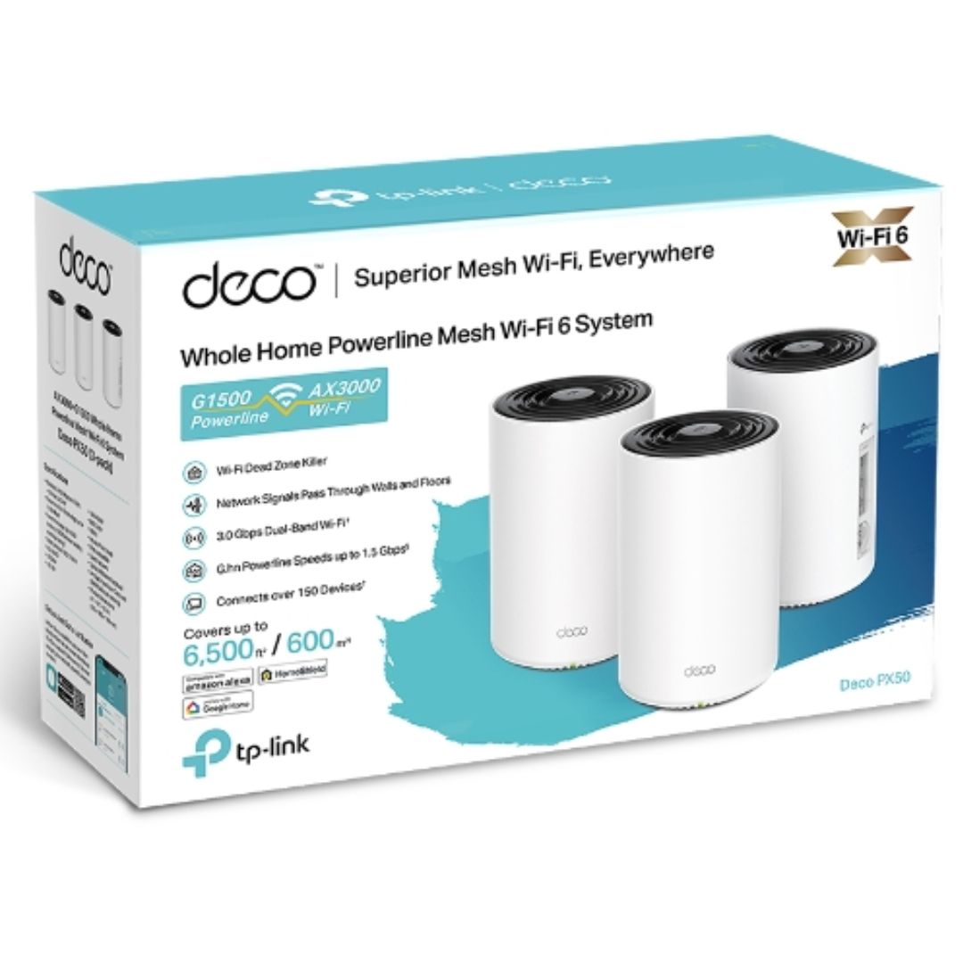 TP-LINK DECO PX50 MESH WI-FI 6 SYSTEM (3-PACK)