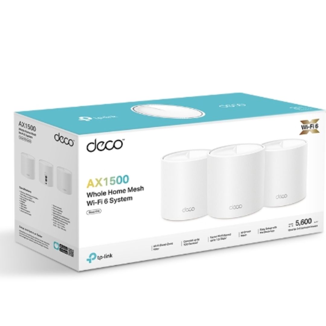 TP-LINK DECO X1500 MESH WI-FI 6 SYSTEM (3-PACK)