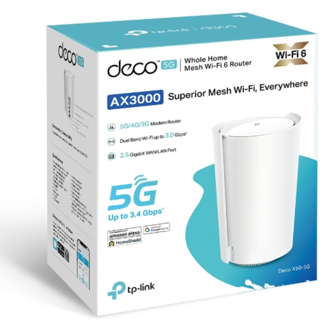 TP-LINK DECO X50-5G WHOLE HOME MESH WI-FI 6 SYSTEM (1-PACK)