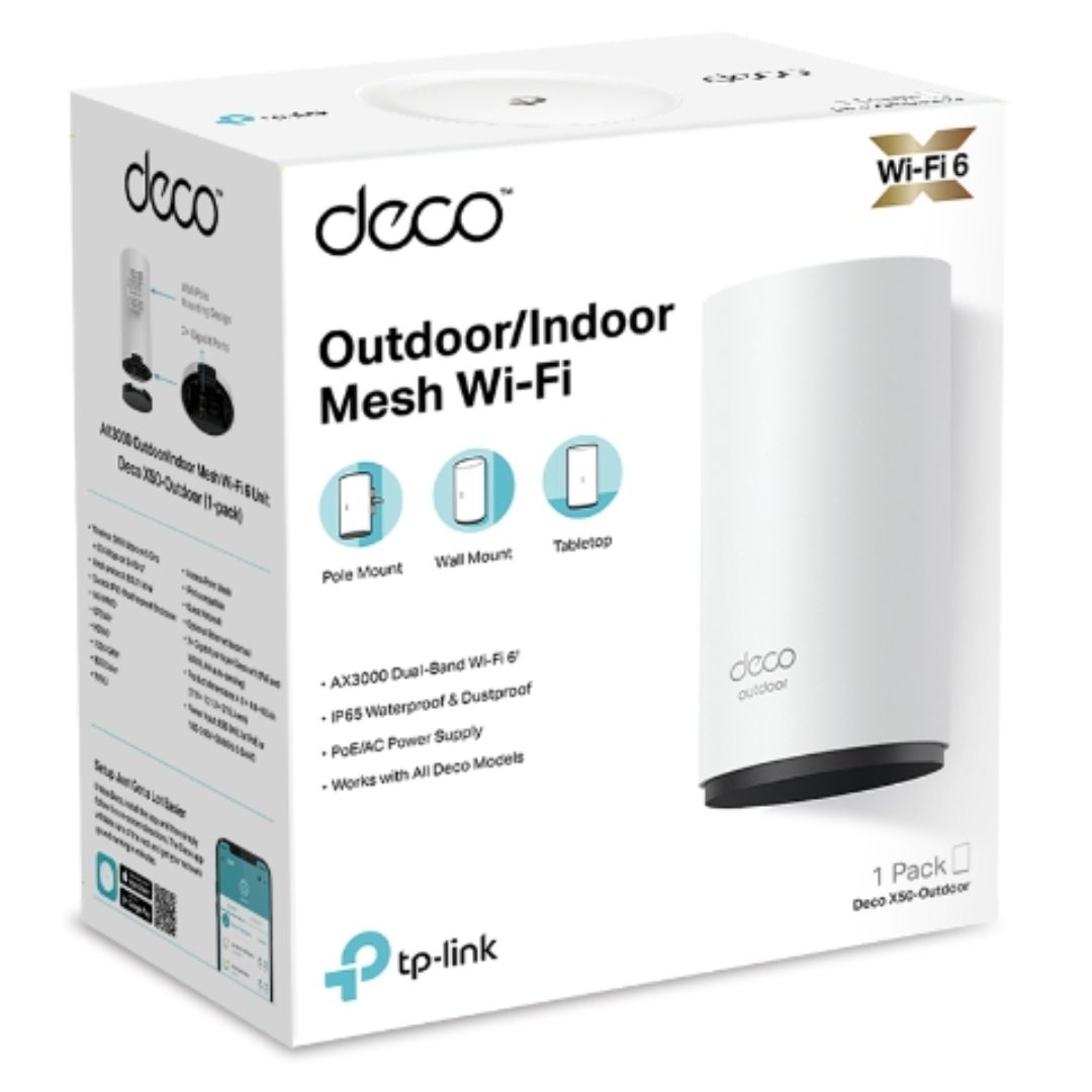 TP-LINK DECO X50 OUTDOOR WI-FI 6 MESH UNIT (SINGLE PACK)